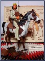 Marx Johnny West Best Of The West Geronimo Chief Horse Pony INDIAN BROWN SPEAR