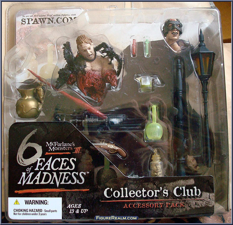 6 Faces Of Madness Accessory Pack From Mcfarlanes Monsters