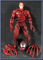 Carnage (Unleashed) - Spider-Man - Animated - Series 6 - Toy Biz Action Figure Carnage (Unleashed) - Spider-Man - Animated - Series 6 - Toy Biz Action Figure