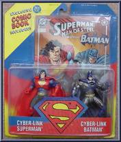 SUPERMAN MAN OF STEEL CYBER-LINK SUPERMAN & CYBER-LINK BATMAN COMIC BOOK 