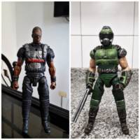 doom marine statue