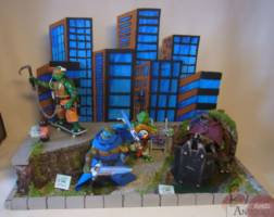 ninja turtle diorama