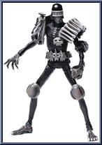 Judge Death (Black & White) from 2000 AD - Basic Series manufactured by Hiya Toys [Loose]