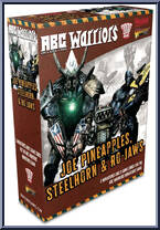 Joe Pineapples, Steelhorn & Ro-Jaws from ABC Warriors - Basic Series manufactured by Warlord Games [Front]