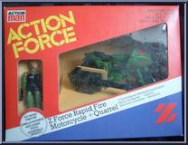 Rapid Fire Motorcycle (with Quarrel) from Action Force - Z Force Accessories manufactured by Palitoy [Front]