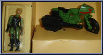 Rapid Fire Motorcycle (with Quarrel) from Action Force - Z Force Accessories manufactured by Palitoy [Front]