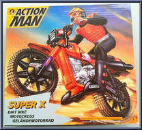 Super X Dirt Bike from Action Man - Vehicles manufactured by Hasbro [Front]