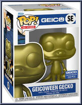 Geicoween Gecko (Gold) from Ad Icons - Pop! Vinyl Figures manufactured by Funko [Front]