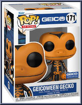 Geicoween Gecko (Orange) from Ad Icons - Pop! Vinyl Figures manufactured by Funko [Front]