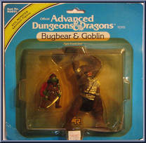 Bugbear & Goblin  from Advanced Dungeons & Dragons - PVC Figures manufactured by LJN [Front]