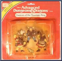 Dwarves of the Mountain King from Advanced Dungeons & Dragons - PVC Figures manufactured by LJN [Front]