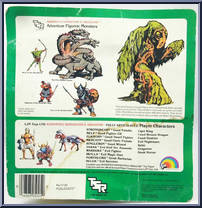 Shambling Mound & Treasure Sack from Advanced Dungeons & Dragons - PVC Figures manufactured by LJN [Back]