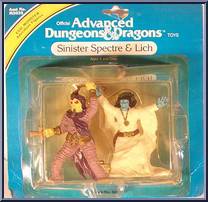 Sinister Spectre and Lich  from Advanced Dungeons & Dragons - PVC Figures manufactured by LJN [Front]