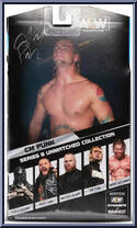 CM Punk (Yellow Pants) (Luminaries) from AEW - Unmatched - Series  8 manufactured by Jazwares [Back]