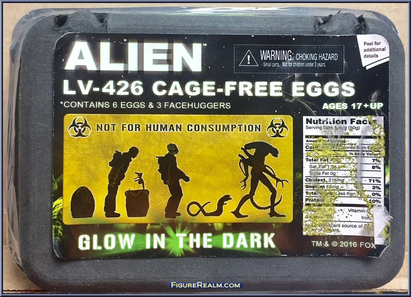Alien LV-426 Cage-Free Eggs (4 Eggs) (Glow in the Dark) - Aliens -  Accessories - Neca Action Figure