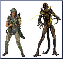 Hudson vs Xenomorph Warrior from Aliens - 2-Packs manufactured by Neca [Loose]