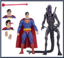 Superman vs Alien from Aliens - Exclusives manufactured by Neca [Loose]