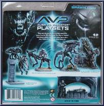 Celtic Predator Throws Alien from Alien vs Predator - Mini-Diorama Playsets manufactured by McFarlane [Back]