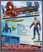 Spider-Man (Shock Surge) from Amazing Spider-Man 2 - Spider Strike manufactured by Hasbro [Back]