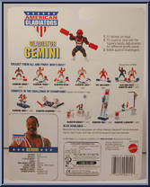 Gladiator Gemini from American Gladiators - Basic Series manufactured by Mattel [Back]