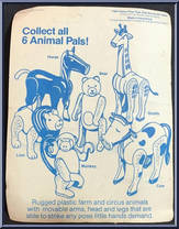 Monkey from Animal Pals - Basic Series manufactured by Fisher-Price [Back]