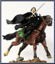 Aragorn on Horseback from Armies of Middle Earth - Warriors and Battle Beasts - Wave 1 manufactured by Play Along [Loose]
