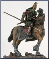 Rohan Horseman (#1 with Spear) from Armies of Middle Earth - Warriors and Battle Beasts - Wave 2 manufactured by Play Along [Loose]