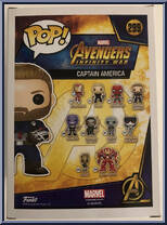 Captain America from Avengers - Avengers Infinity War Pop! manufactured by Funko [Back]