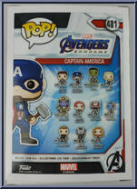 Captain America (Mjolnir) from Avengers - Avengers Endgame Pop! manufactured by Funko [Back]