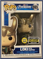 Loki with Scepter (Glows in the Dark) from Avengers - Avengers Pop! manufactured by Funko [Front]