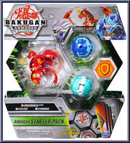 Pyrus Dragonoid Ultra / Aquos Cycloid / Haos Hydorous from Bakugan - Armored Alliance - Starter Packs manufactured by Spinmaster [Front]