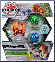 Pyrus Hydorous Ultra / Ventus Dragonoid / Aquos Howlkor from Bakugan - Armored Alliance - Starter Packs manufactured by Spinmaster [Front]