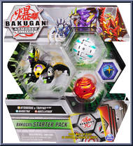 Darkus Aurelus Hydorous x Trhyno Ultra / Haos Barbetra / Pyrus Auxillataur from Bakugan - Armored Alliance - Starter Packs manufactured by Spinmaster [Front]