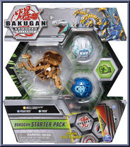 Aurelus Nillious Ultra / Haos Trox / Aquos Pegatrix from Bakugan - Armored Alliance - Starter Packs manufactured by Spinmaster [Front]