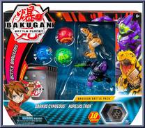 Darkus Cyndeous / Aurelus Trox from Bakugan - Battle Planet - Battle Pack manufactured by Spinmaster [Front]