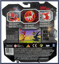 Chompixx from Bakugan - Gundalian Invaders - Bakugan Battle Gear manufactured by Spinmaster [Back]