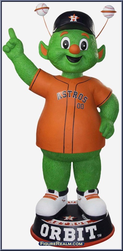 Orbit Houston Astros 2022 World Series Champions Orange Jersey Mascot FOCO