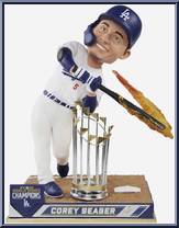 Corey Seager (Los Angeles Dodgers) (2020 World Series Champions Hot Bat) from Baseball - Player Bobbles manufactured by Foco [Loose]