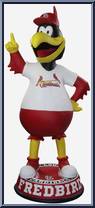 Fredbird (St Louis Cardinals) (White Jersey 3 Ft Mascot) from Baseball - Player Bobbles manufactured by Foco [Loose]