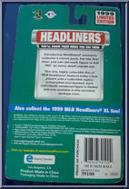 Mark Grace from Baseball Headliners - 1999 Season manufactured by Corinthian [Back]