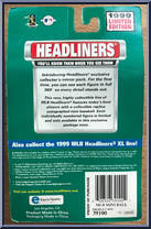Mark McGwire from Baseball Headliners - 1999 Season manufactured by Corinthian [Back]