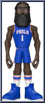 James Harden (76ers) (Blue Jersey) from Basketball - Vinyl Gold - 12" Scale manufactured by Funko [Loose]