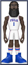 James Harden (76ers) (White Jersey) from Basketball - Vinyl Gold - 12" Scale manufactured by Funko [Loose]