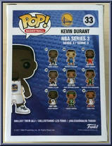 Kevin Durant from Basketball - Pop! Vinyl Figures manufactured by Funko [Back]