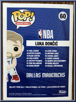 Luka Doncic from Basketball - Pop! Vinyl Figures manufactured by Funko [Back]