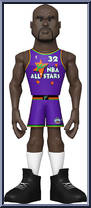 Shaquille O'Neal (Magic) (Purple Jersey) from Basketball - Vinyl Gold - 12" Scale manufactured by Funko [Loose]