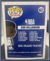 Zion Williamson from Basketball - Pop! Vinyl Figures manufactured by Funko [Back]