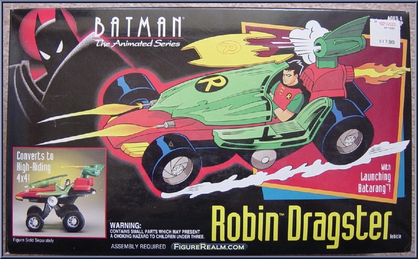 1992 Kenner Batman The Animates Series Robin Dragster RARE!