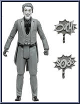 Joker (Black & White) from Batman - Classic TV Series - Basic Series manufactured by McFarlane [Loose]