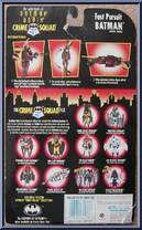 Batman (Fast Pursuit) from Batman - Crime Squad - Series 2 manufactured by Kenner [Back]